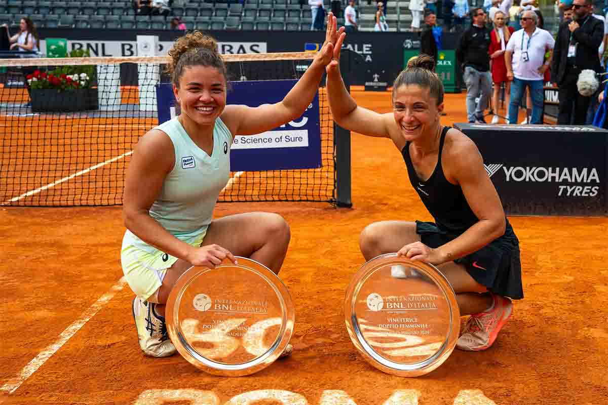 Paolini ed Errani, tennis Roma