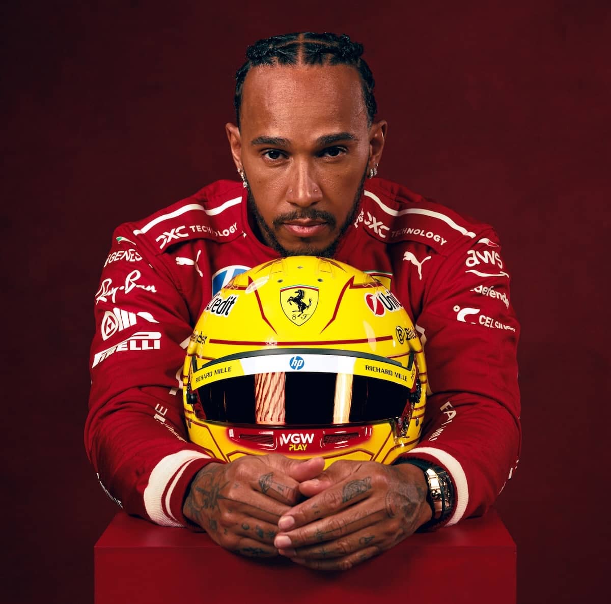 Ferrari Hamilton foto